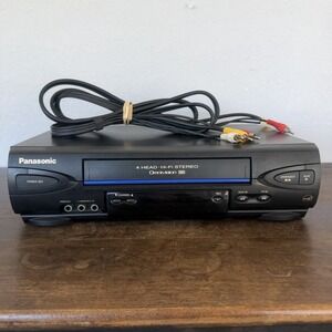 Panasonic PV-V4522 4-Head Hi-Fi Stereo VCR Blue Line Series Tested No Remote